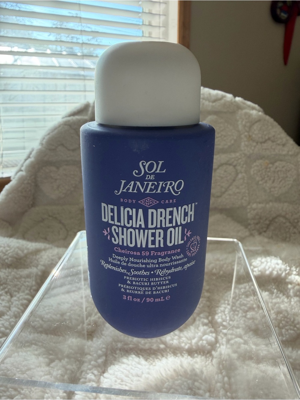 Sol de Janeiro Delicia Drench Shower Oil – Deep Purple Bottle